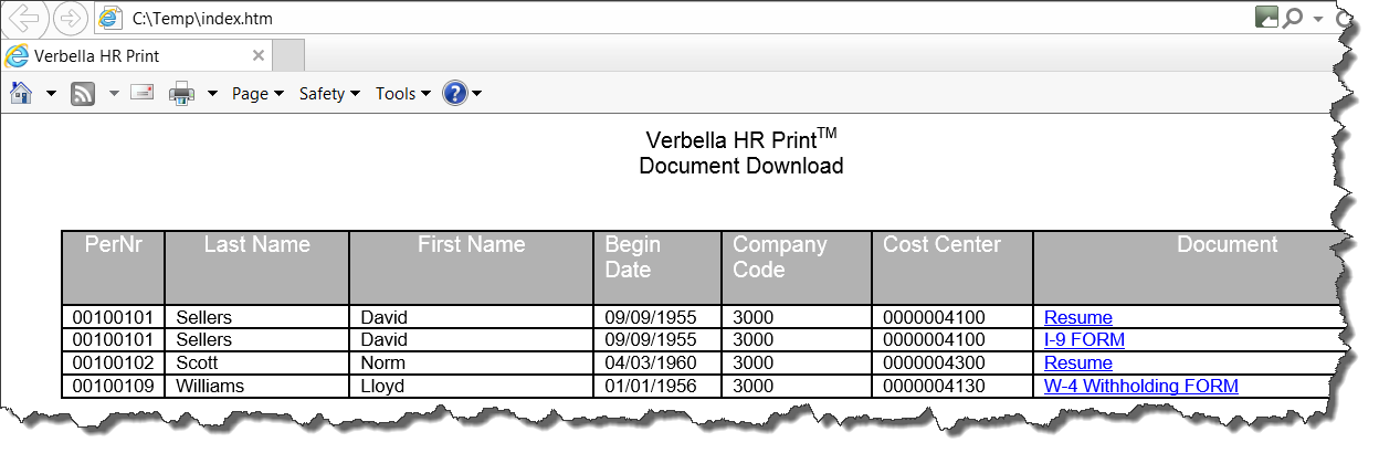 Sap Hr Employee Records - Hr Document Control Center